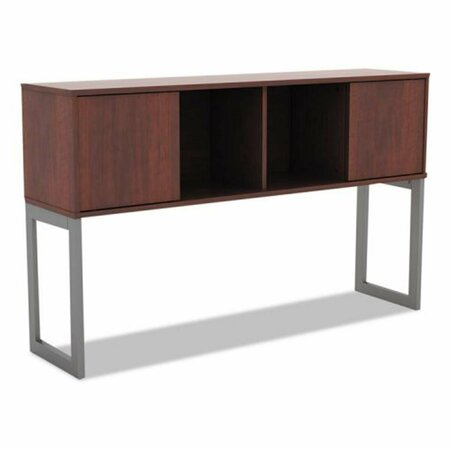 FINE-LINE 36.5 H x 60 W x 15 D in. Open Office Desk Series Hutch - Medium Cherry FI687905